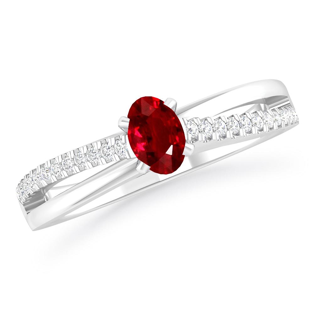 White Gold - Ruby