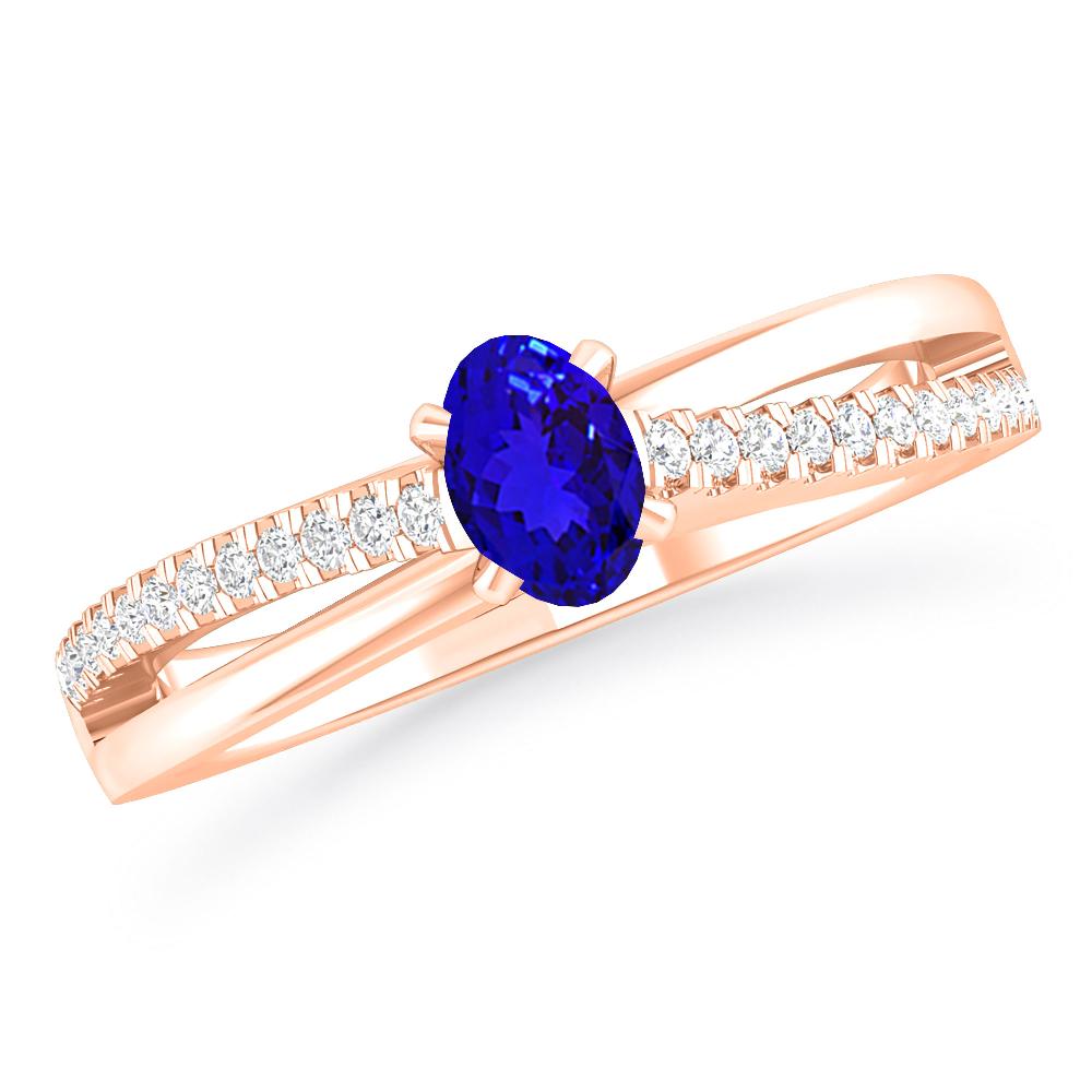 Rose Gold - Tanzanite