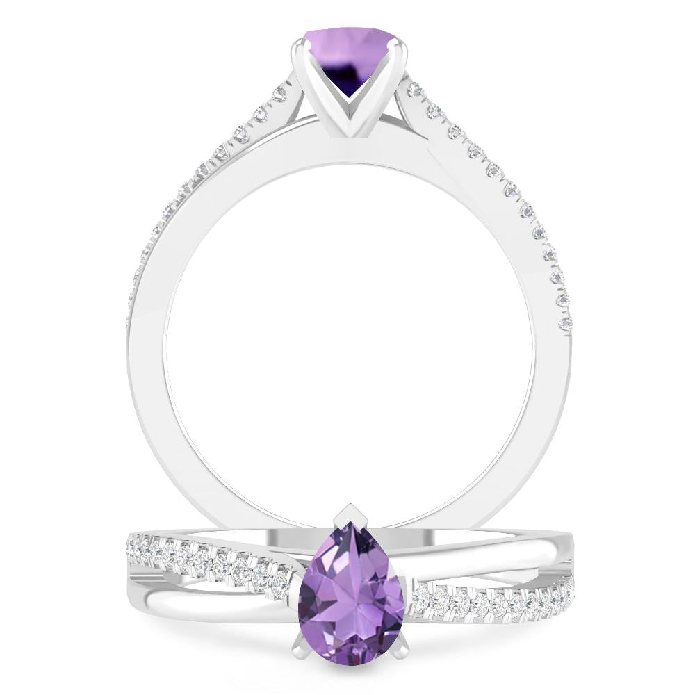 White Gold - Amethyst