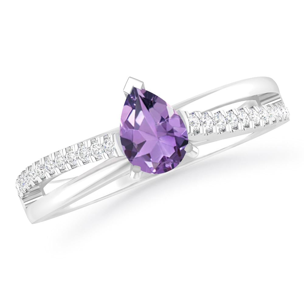 White Gold - Amethyst