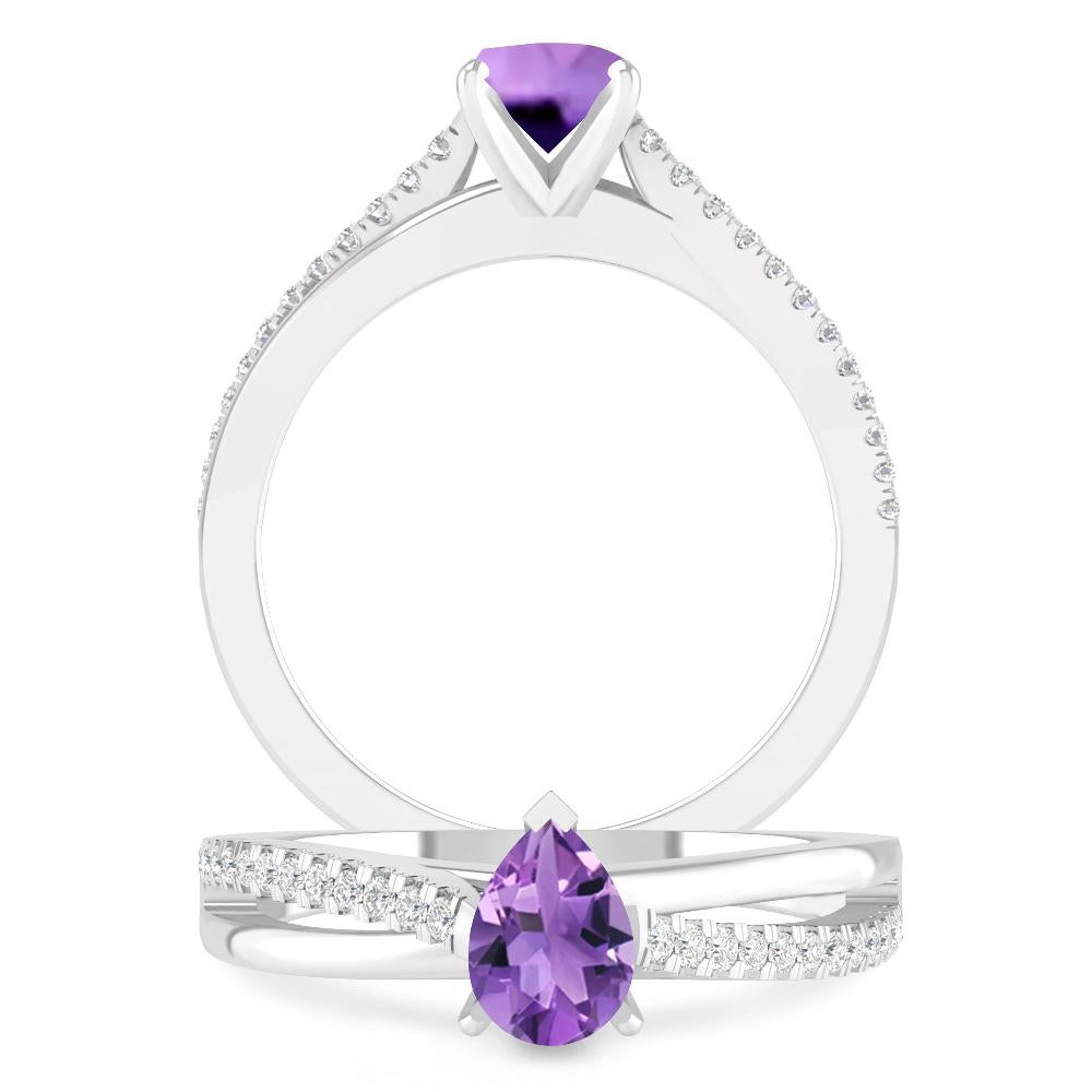 White Gold - Amethyst