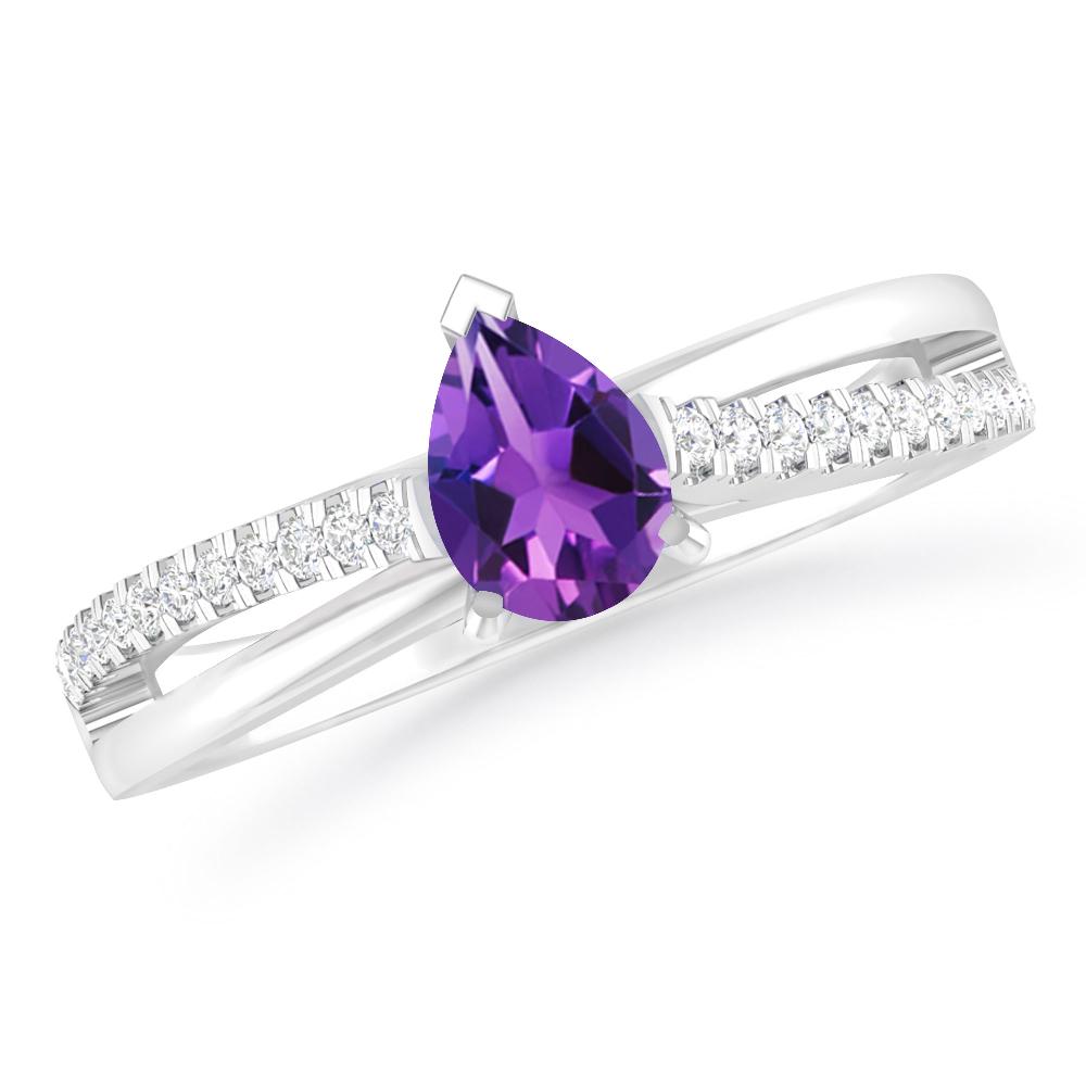 White Gold - Amethyst