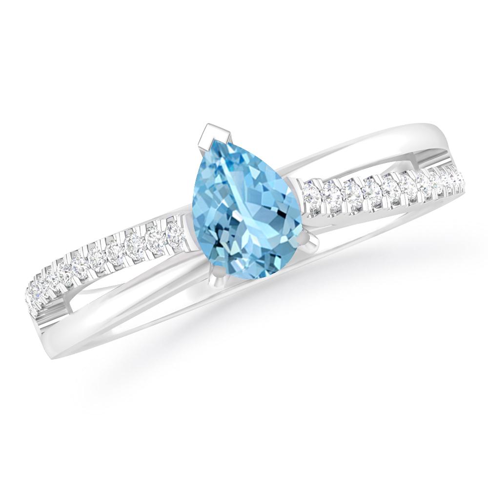 White Gold - Aquamarine