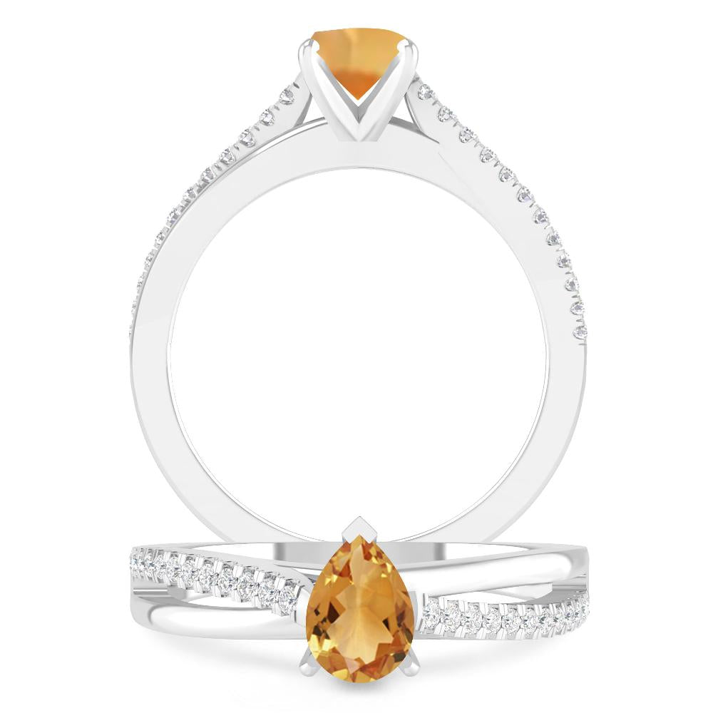 White Gold - Citrine