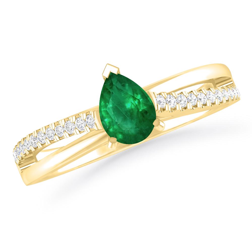 Yellow Gold - Emerald