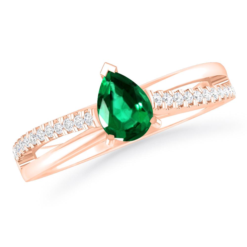 Rose Gold - Emerald