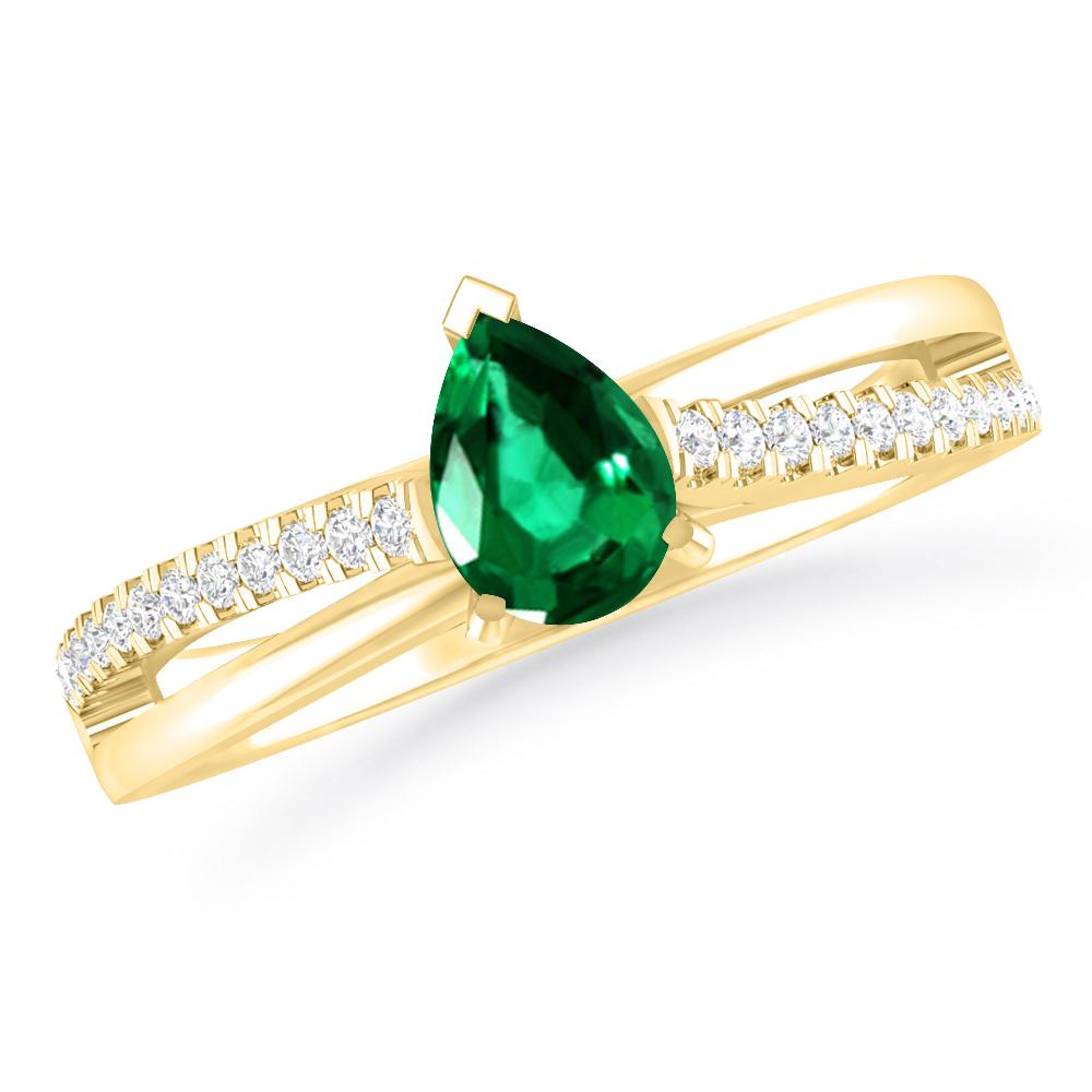 Yellow Gold - Emerald