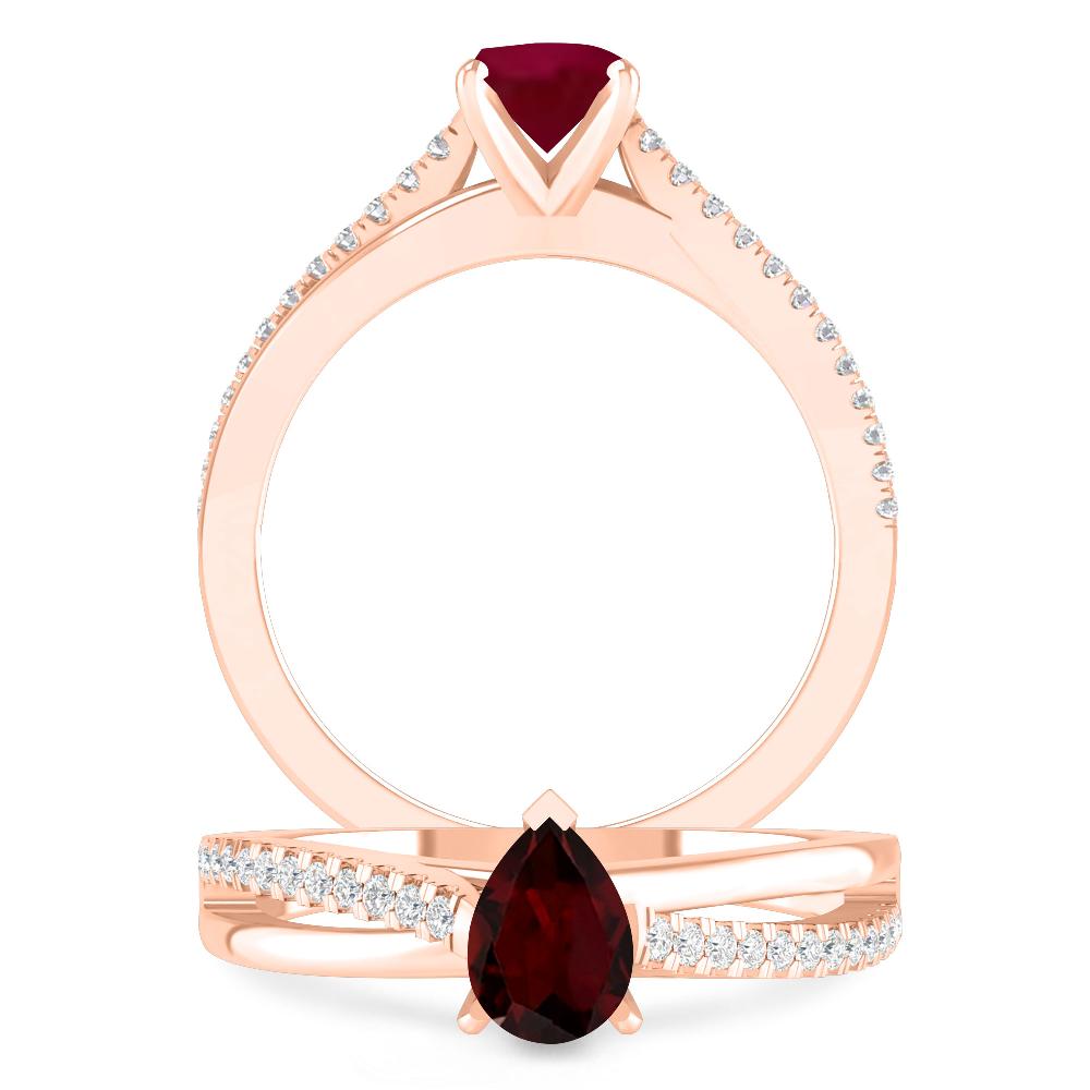 Rose Gold - Garnet