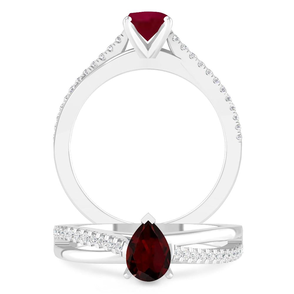 White Gold - Garnet