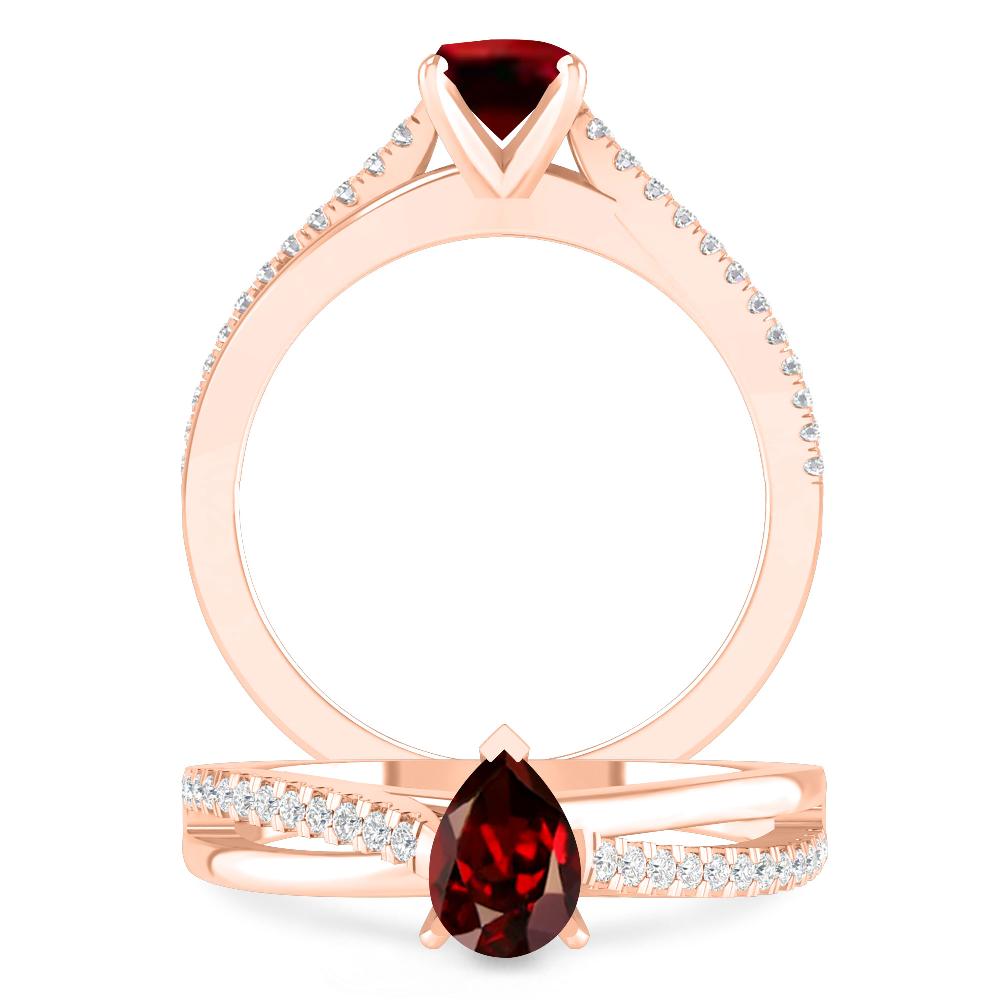 Rose Gold - Garnet