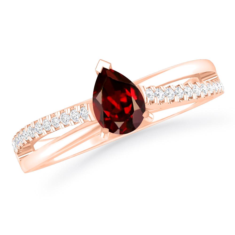 Rose Gold - Garnet