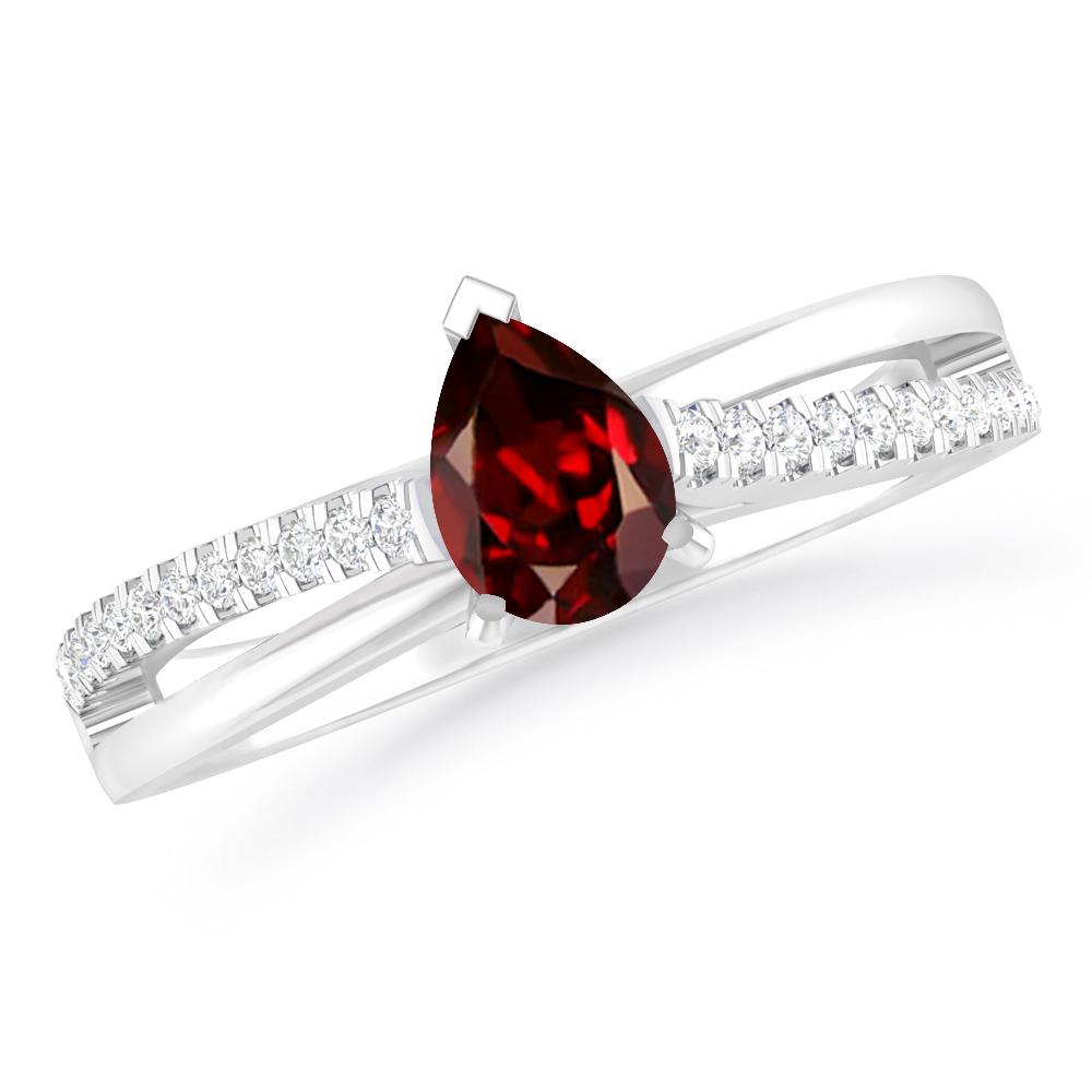 White Gold - Garnet