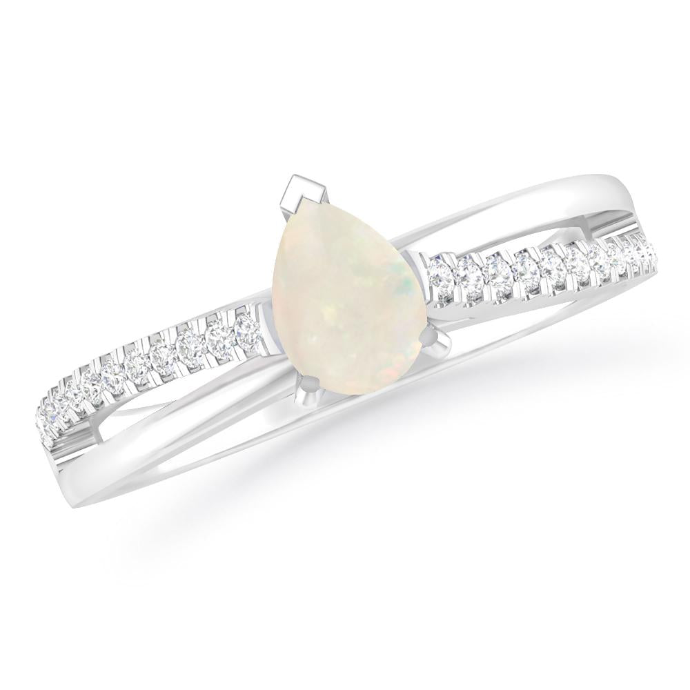 White Gold - Opal