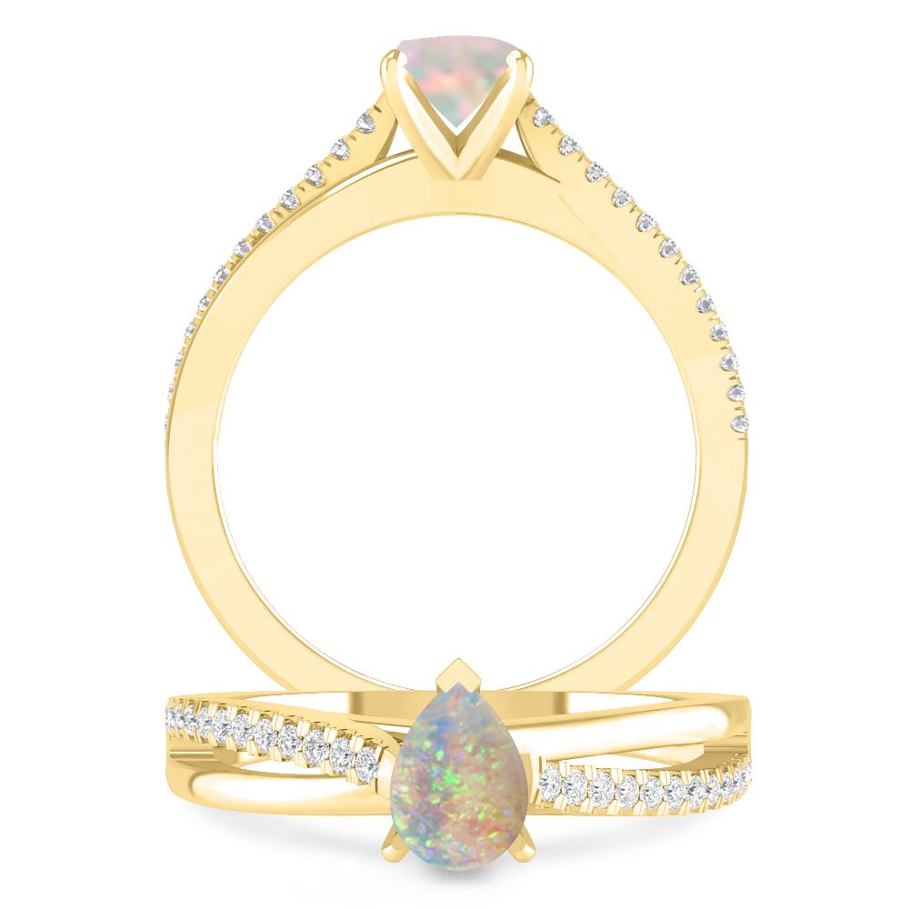 Yellow Gold - Opal