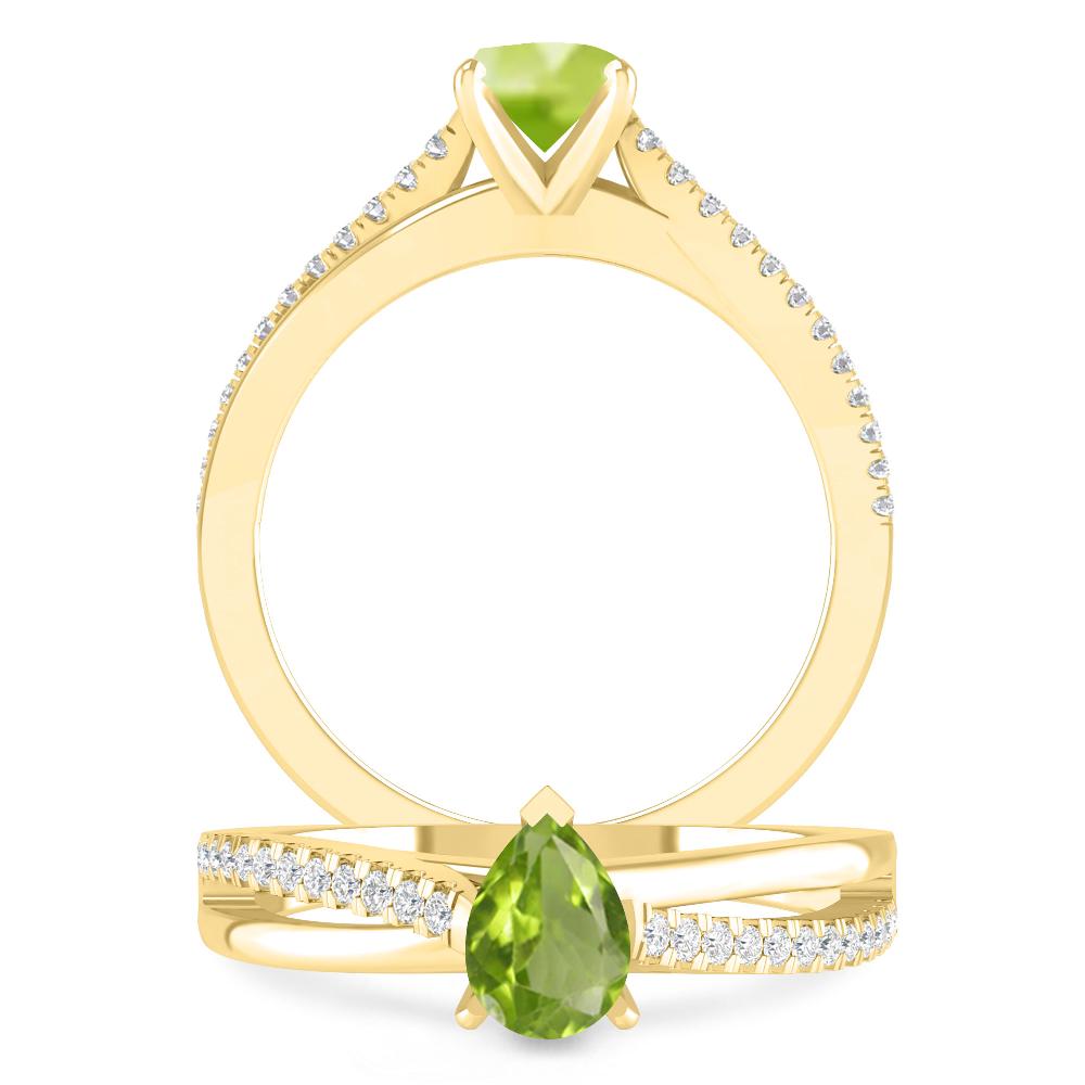 Yellow Gold - Peridot