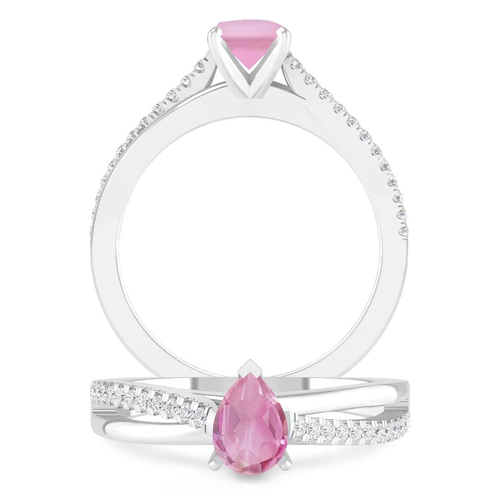 White Gold - Pink Tourmaline