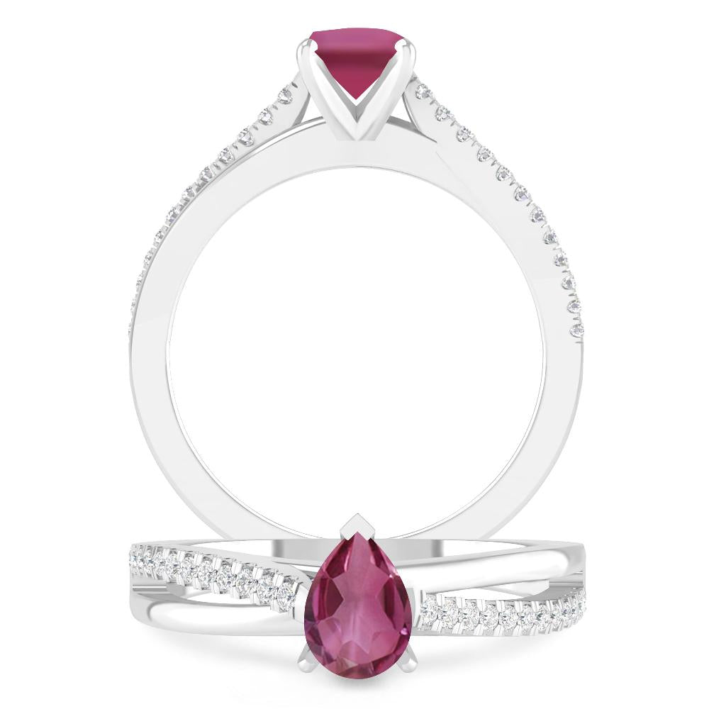 White Gold - Pink Tourmaline