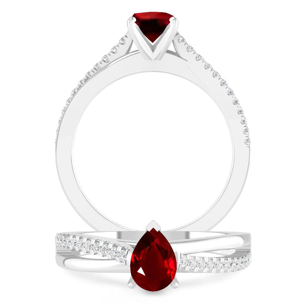 White Gold - Ruby