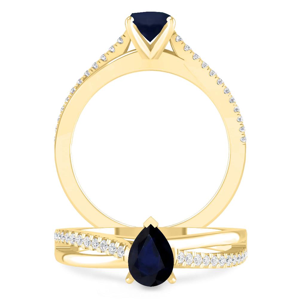 Yellow Gold - Sapphire