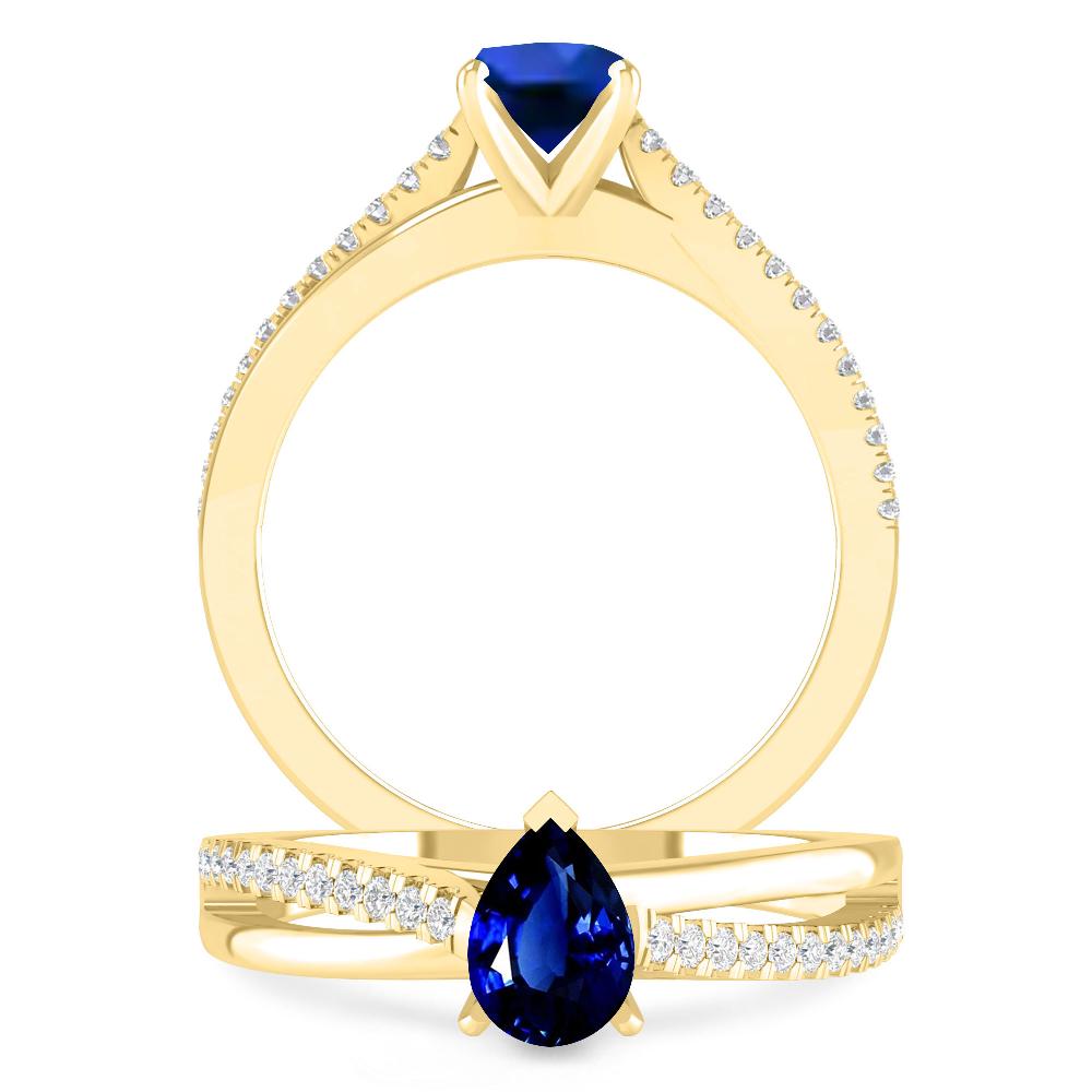 Yellow Gold - Sapphire