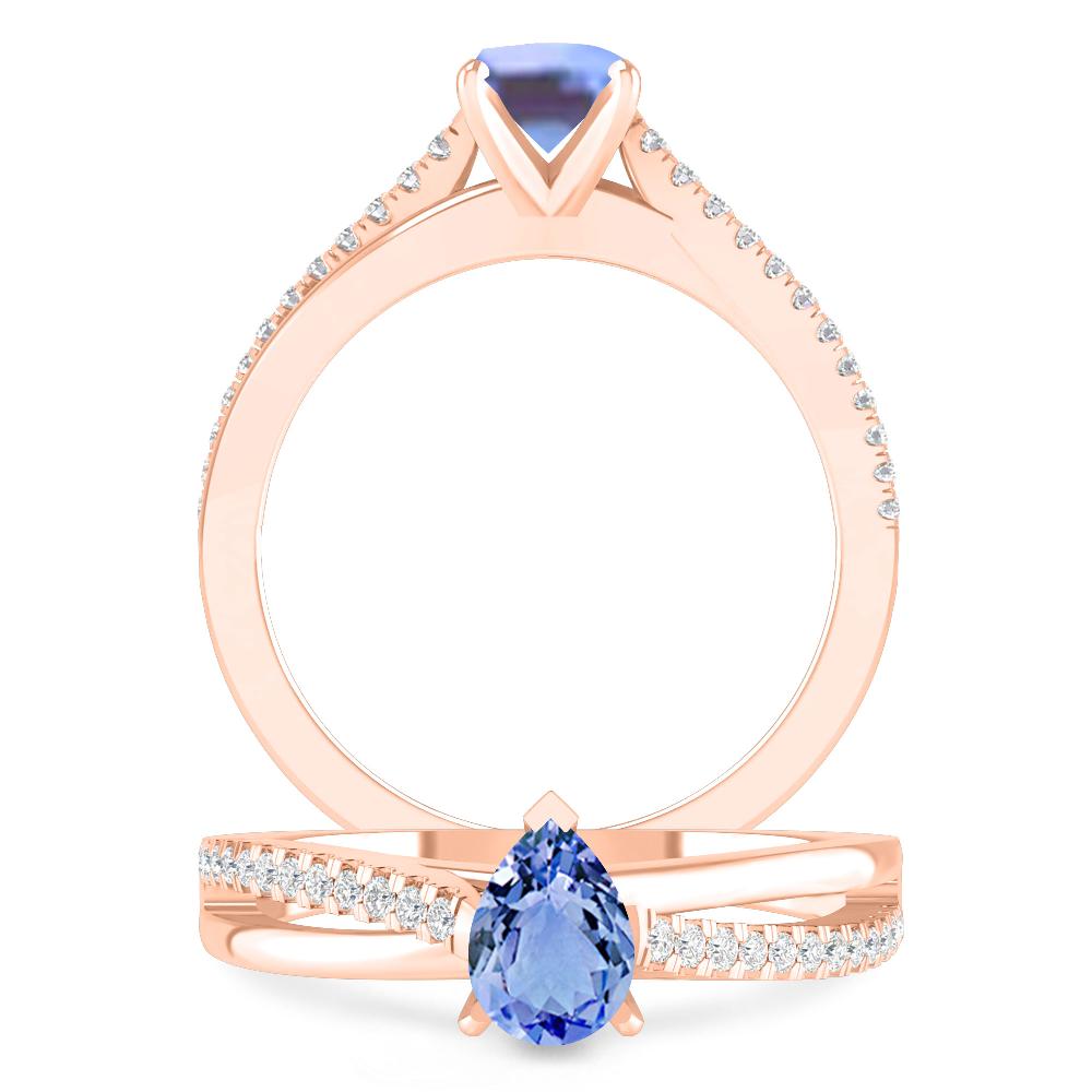 Rose Gold - Tanzanite