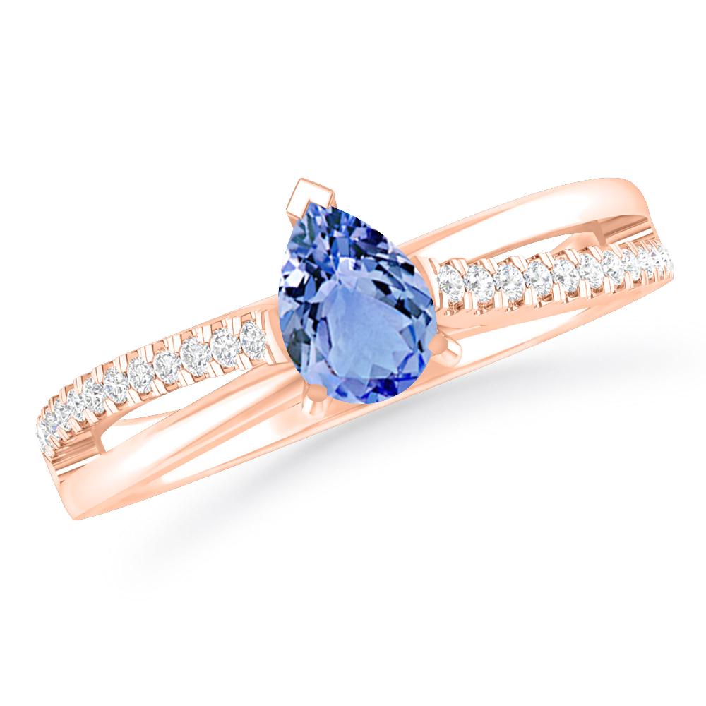 Rose Gold - Tanzanite