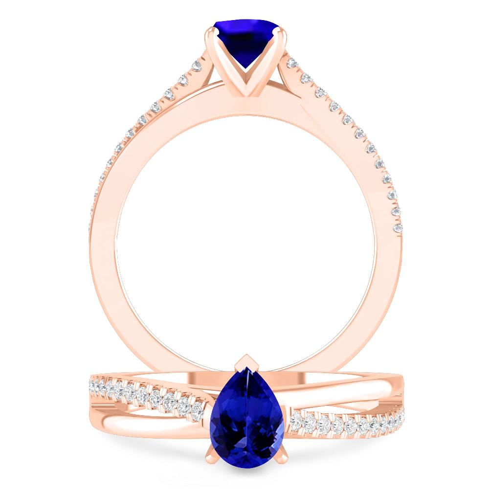 Rose Gold - Tanzanite