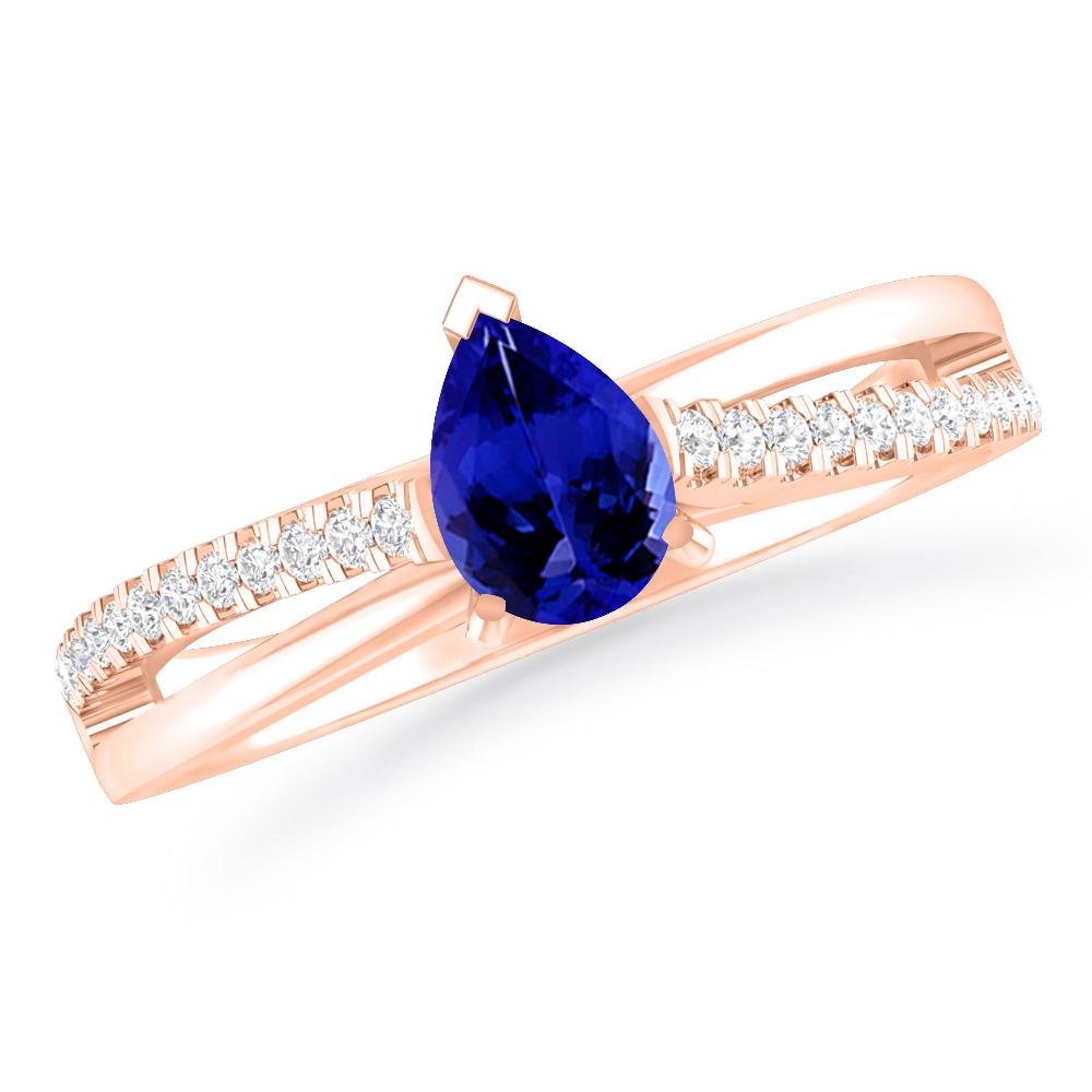 Rose Gold - Tanzanite