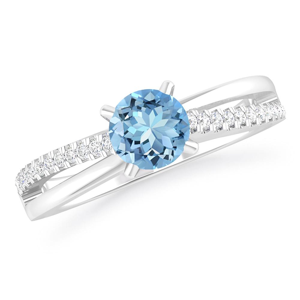 White Gold - Aquamarine