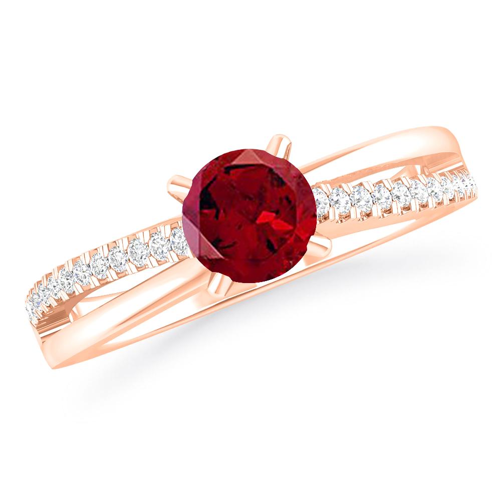 Rose Gold - Garnet