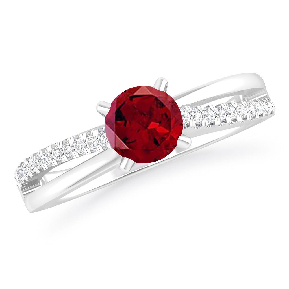 White Gold - Garnet