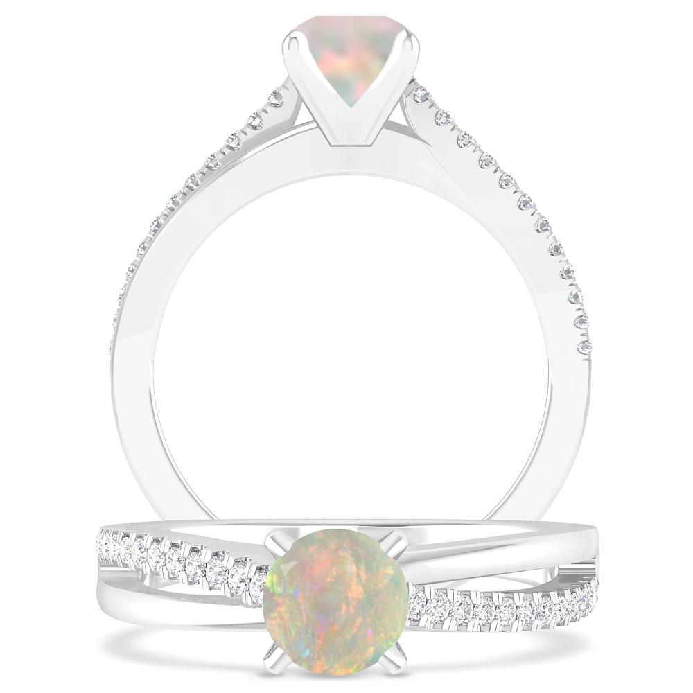 White Gold - Opal