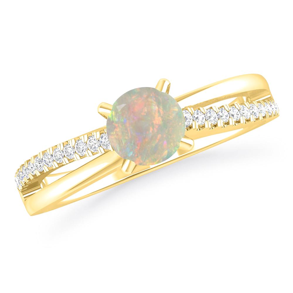 Yellow Gold - Opal