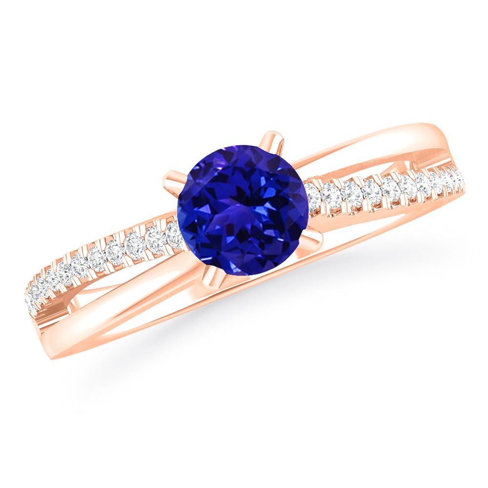 Rose Gold - Tanzanite