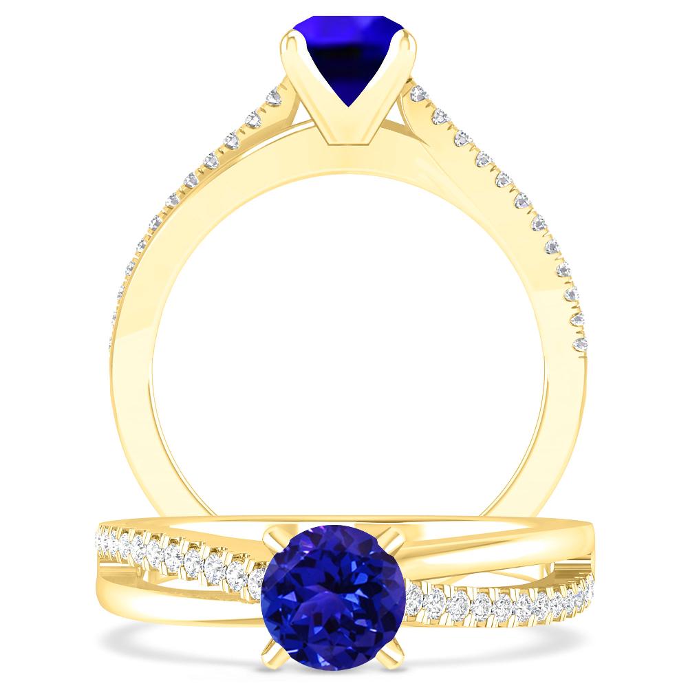 Yellow Gold - Tanzanite