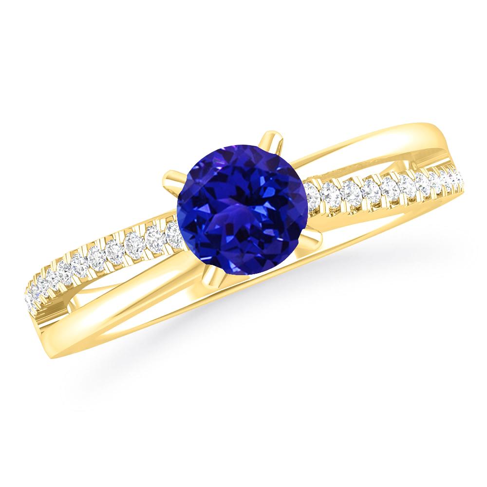 Yellow Gold - Tanzanite