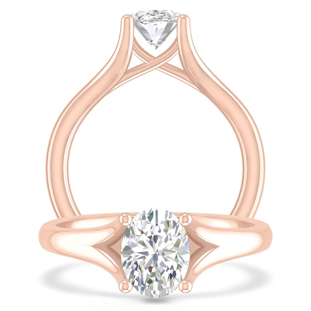 Rose Gold - Oval