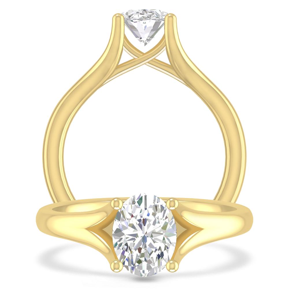 Yellow Gold - Oval