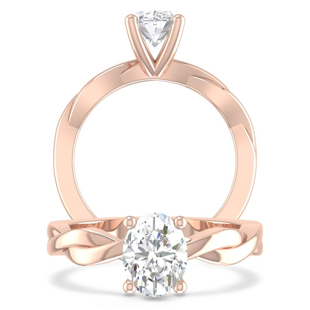 Rose Gold - Oval