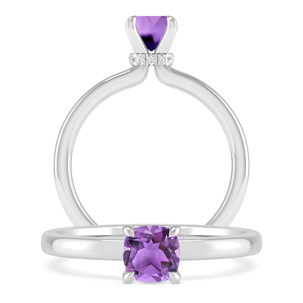 White Gold - Amethyst