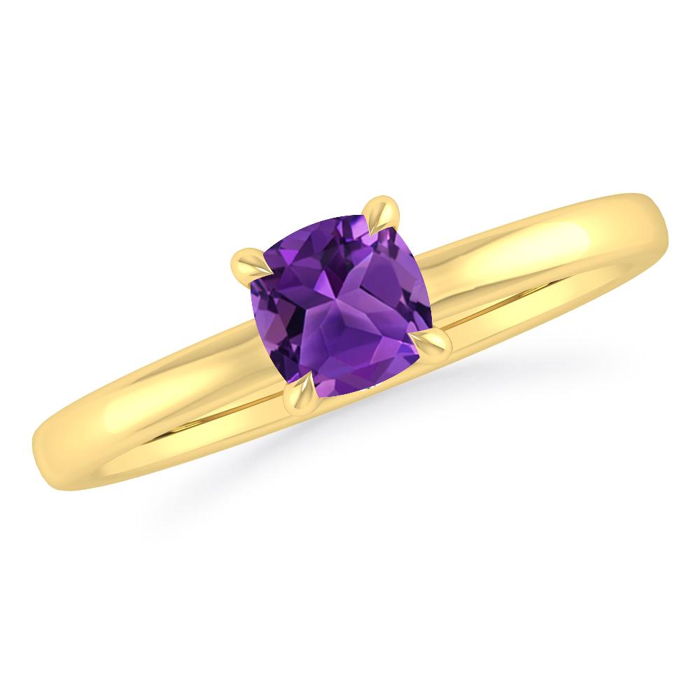 Yellow Gold - Amethyst