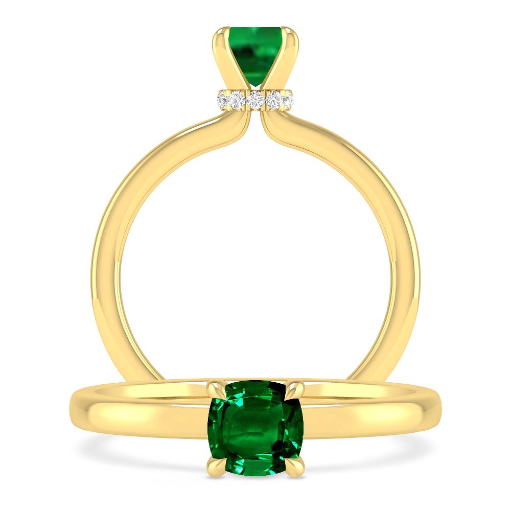 Yellow Gold - Emerald