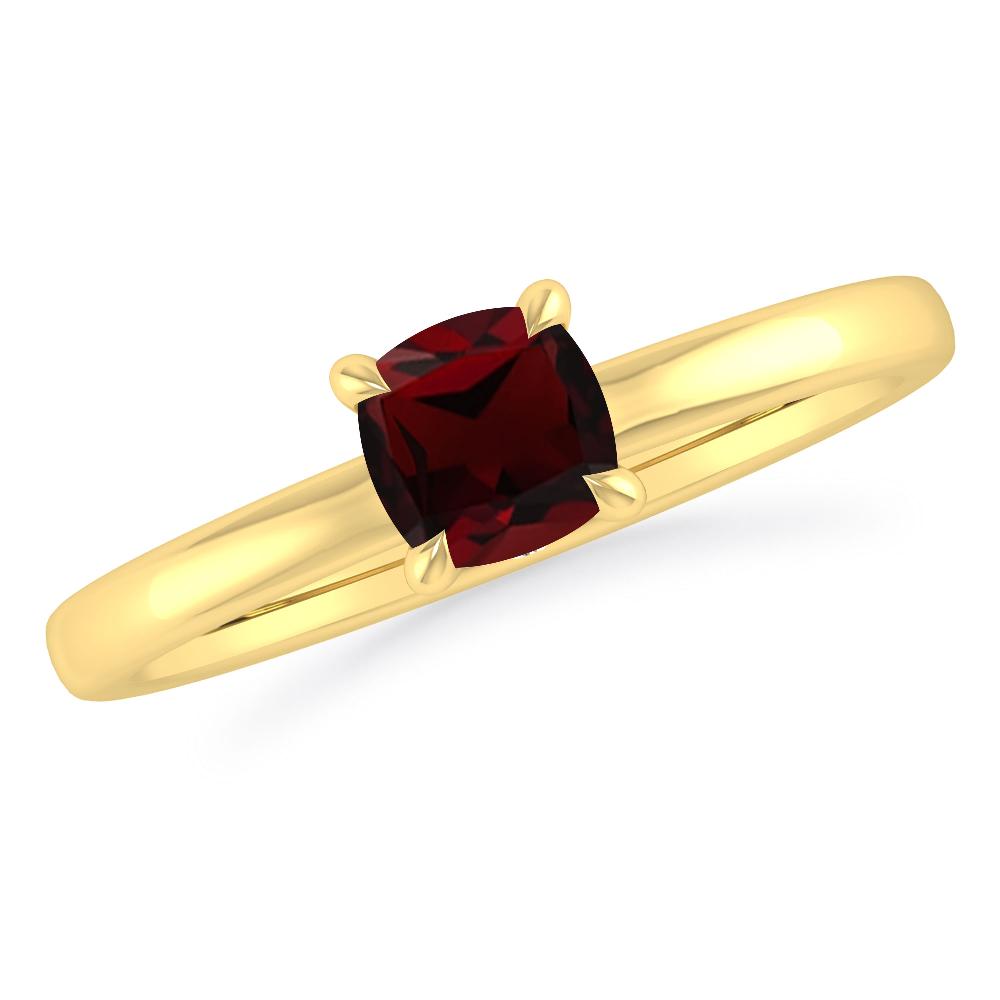 Yellow Gold - Garnet