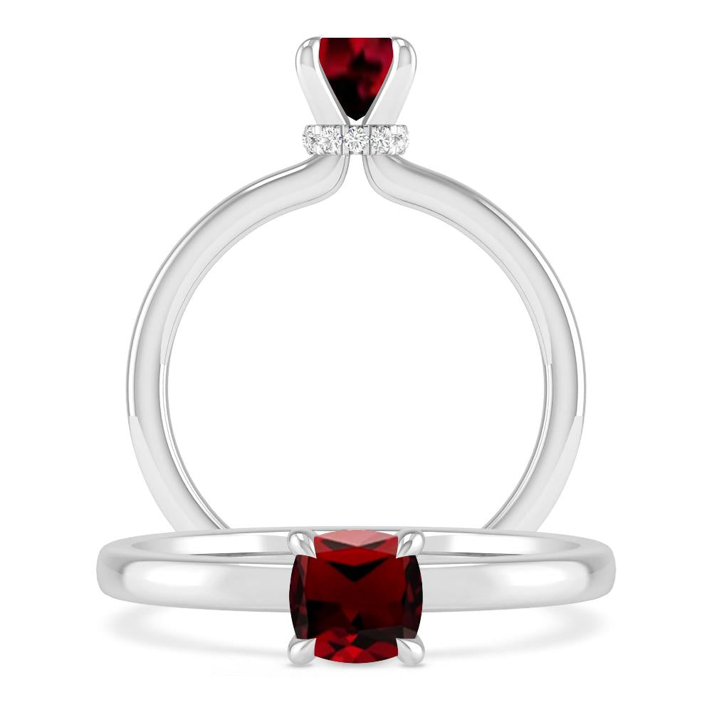 White Gold - Garnet