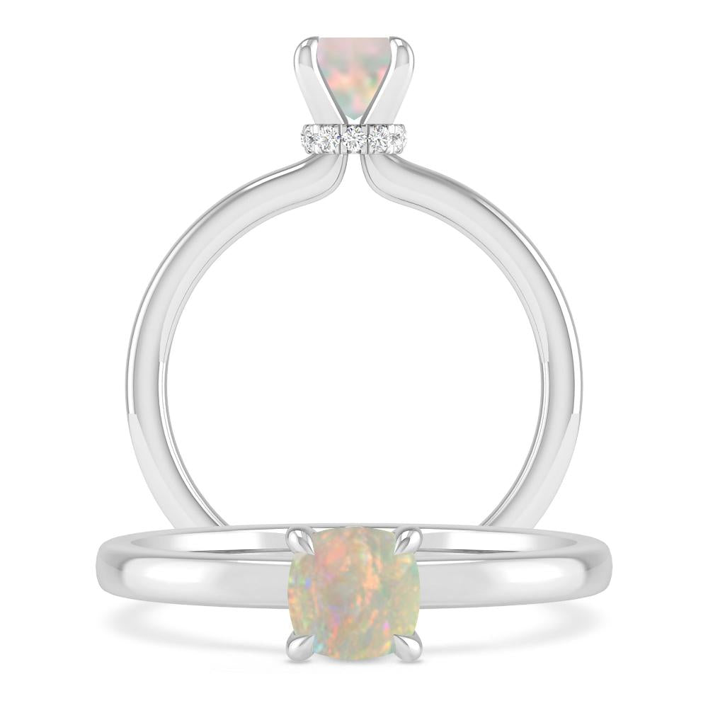 White Gold - Opal