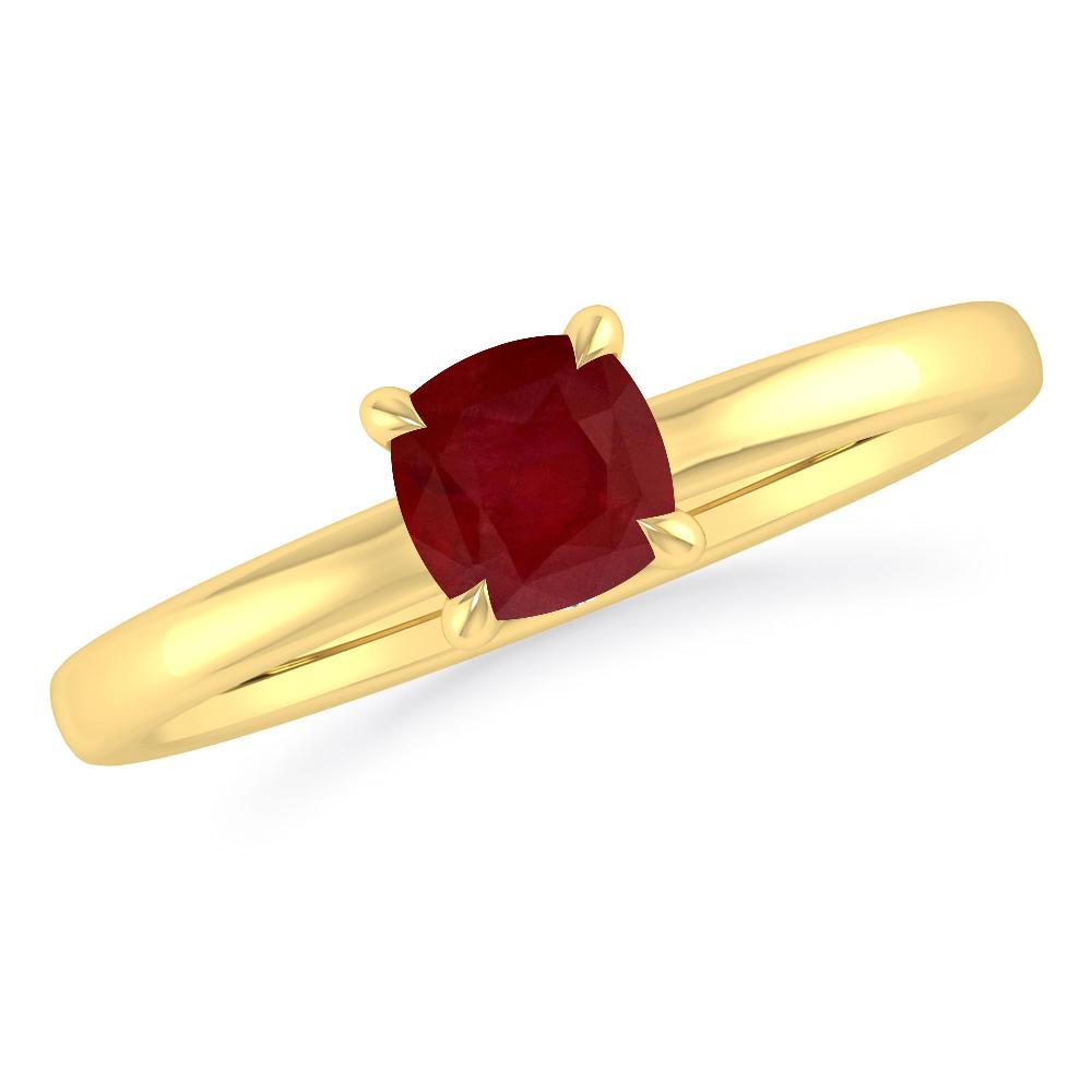 Yellow Gold - Ruby