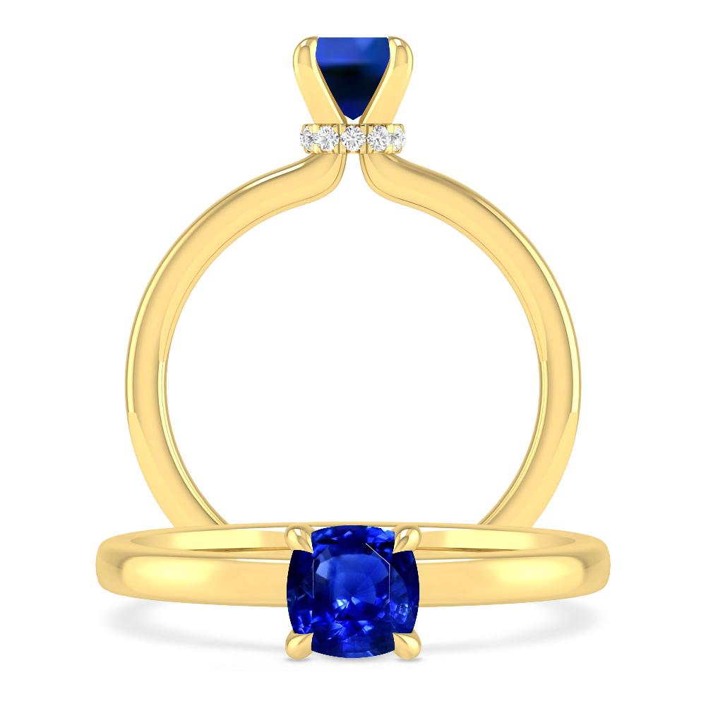 Yellow Gold - Sapphire