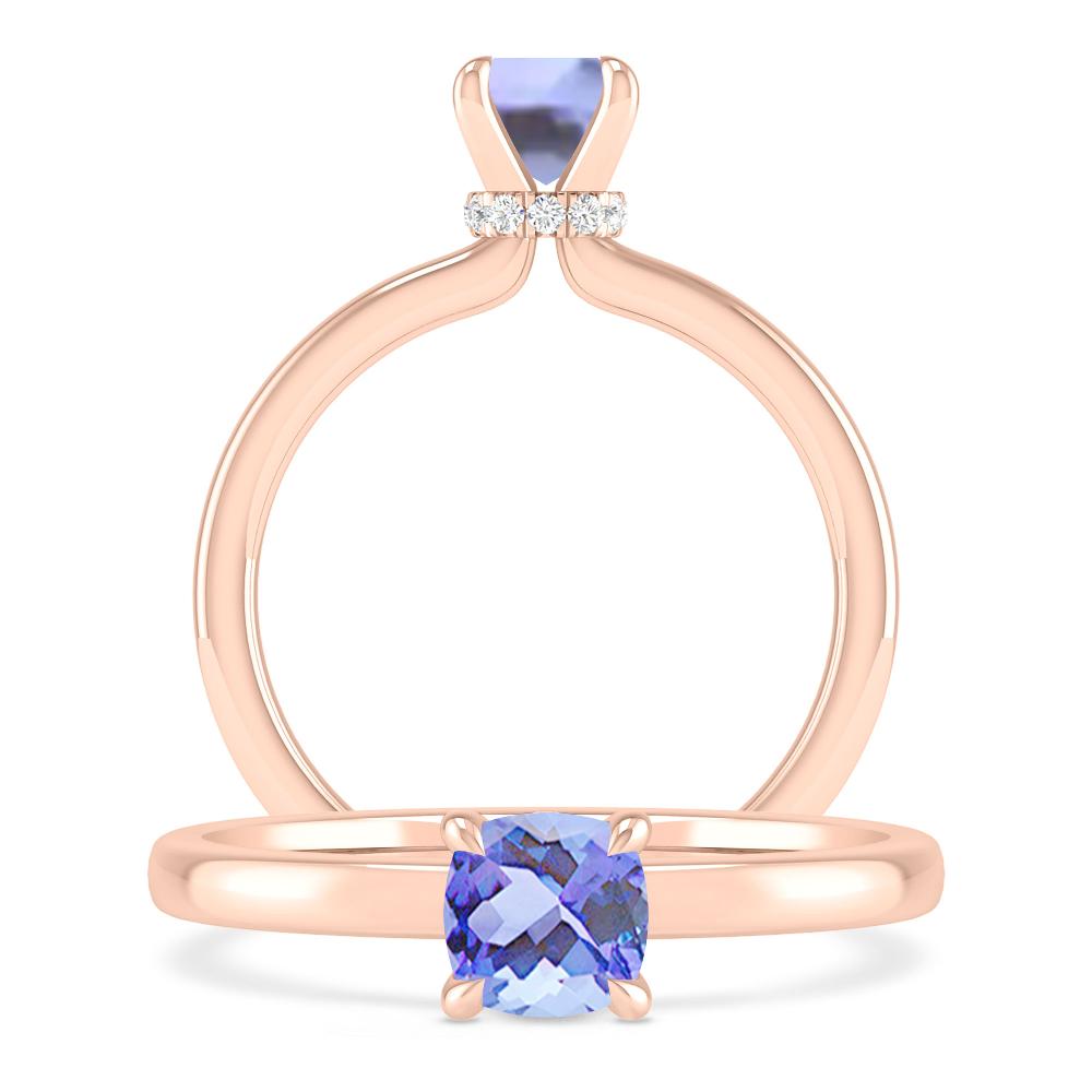 Rose Gold - Tanzanite