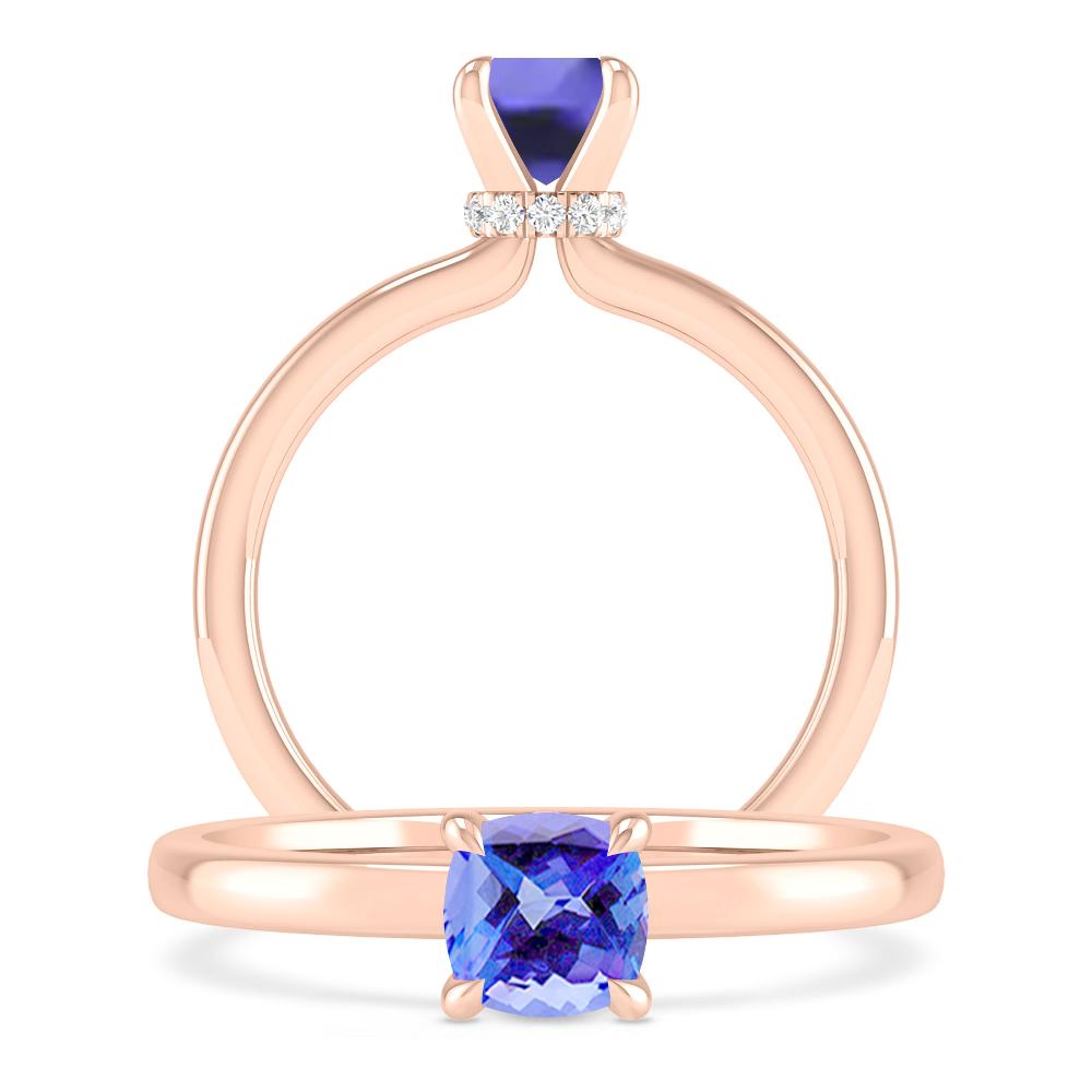 Rose Gold - Tanzanite