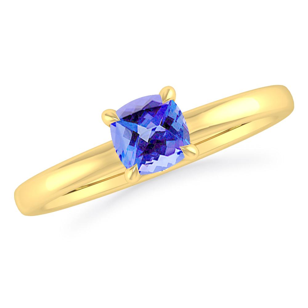 Yellow Gold - Tanzanite